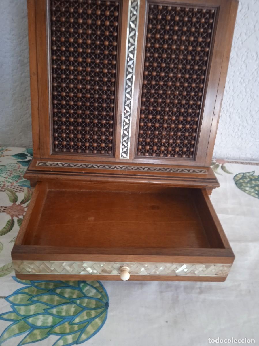 Arte: Mueble de n&aacute;car antiguo - Foto 3