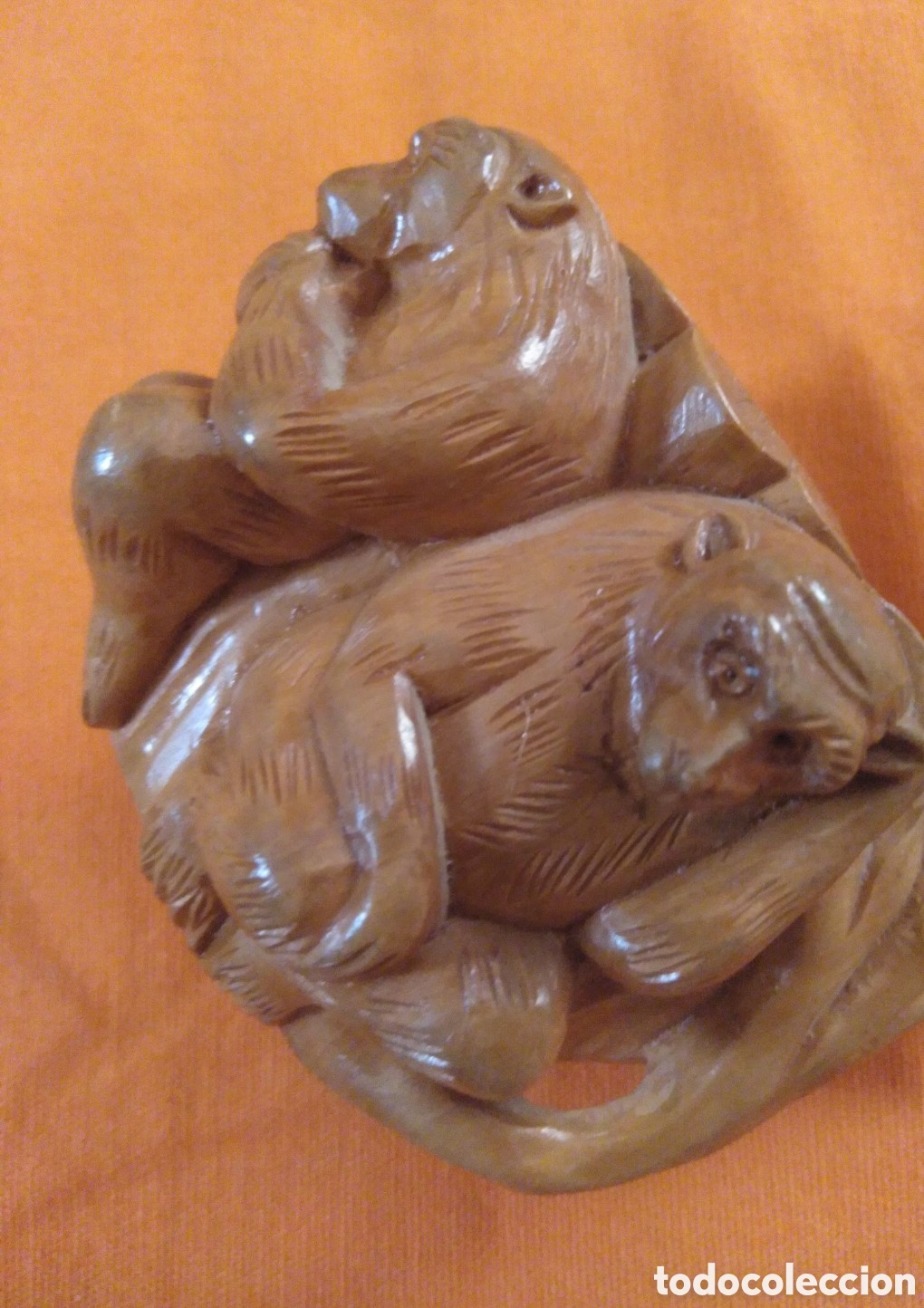 Arte: Pipa tallada con 3 monos - Foto 4