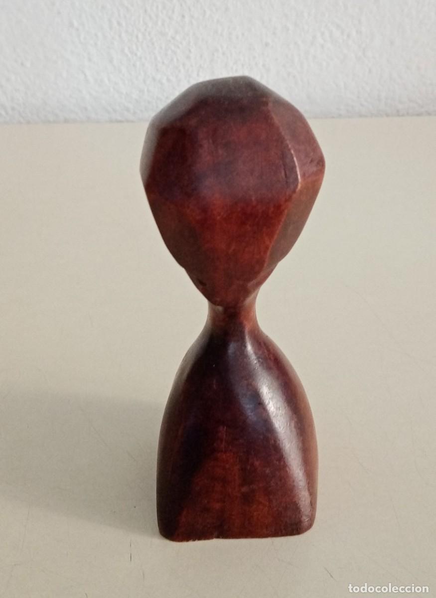 Arte: BUSTO AFRICANO TALLADO EN MADERA - Foto 8