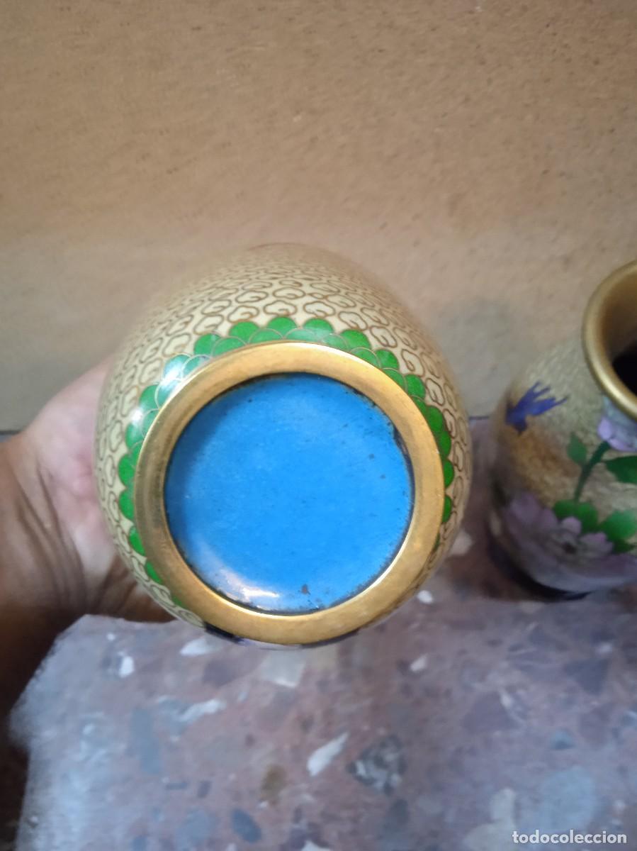 Arte: Pareja de cloisonet antiguo - Foto 2