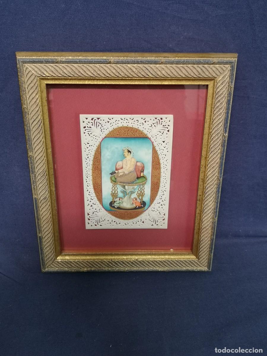Arte: MINIATURA ANTIGUA SOBRE PLACA - Foto 1