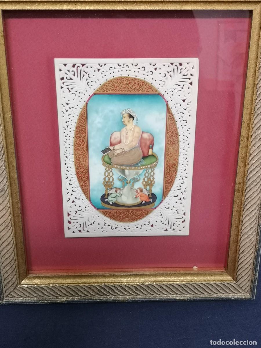 Arte: MINIATURA ANTIGUA SOBRE PLACA - Foto 2