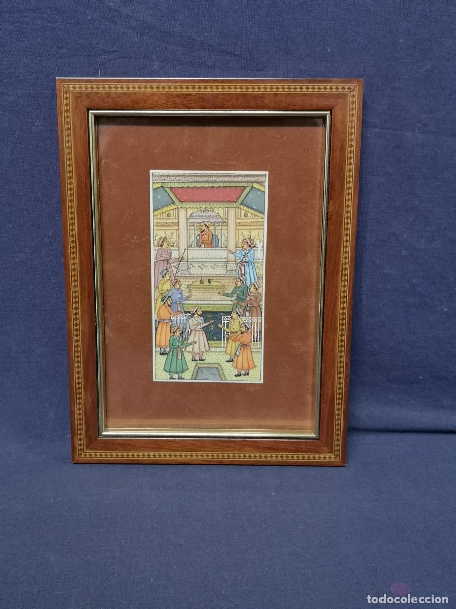 Arte: MINIATURA ANTIGUA SOBRE PLACA - Foto 1