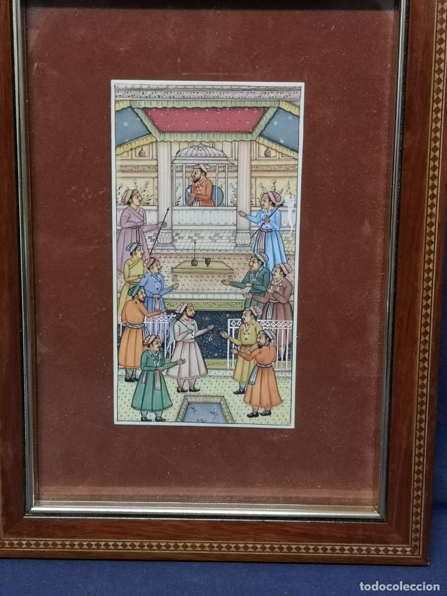 Arte: MINIATURA ANTIGUA SOBRE PLACA - Foto 2