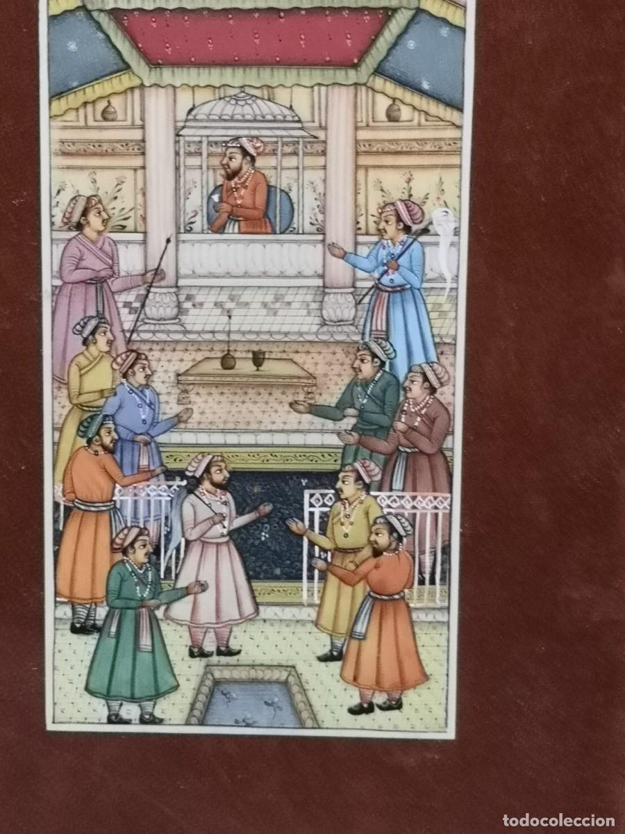 Arte: MINIATURA ANTIGUA SOBRE PLACA - Foto 3