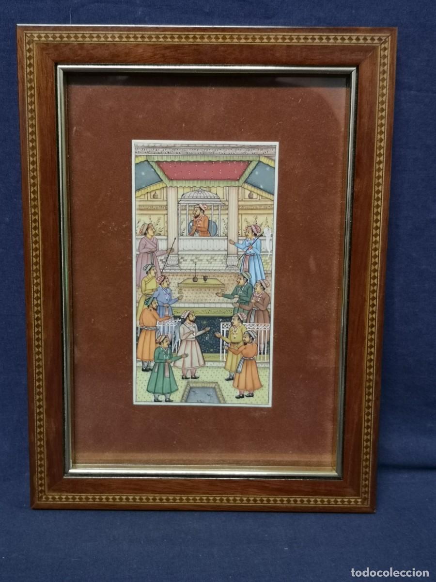 Arte: MINIATURA ANTIGUA SOBRE PLACA - Foto 9