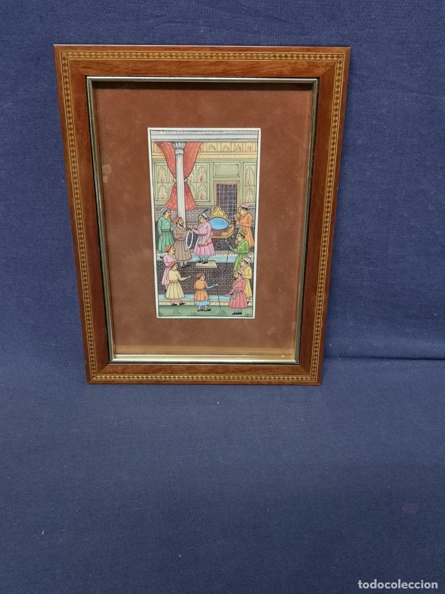 Arte: MINIATURA ANTIGUA SOBRE PLACA - Foto 1
