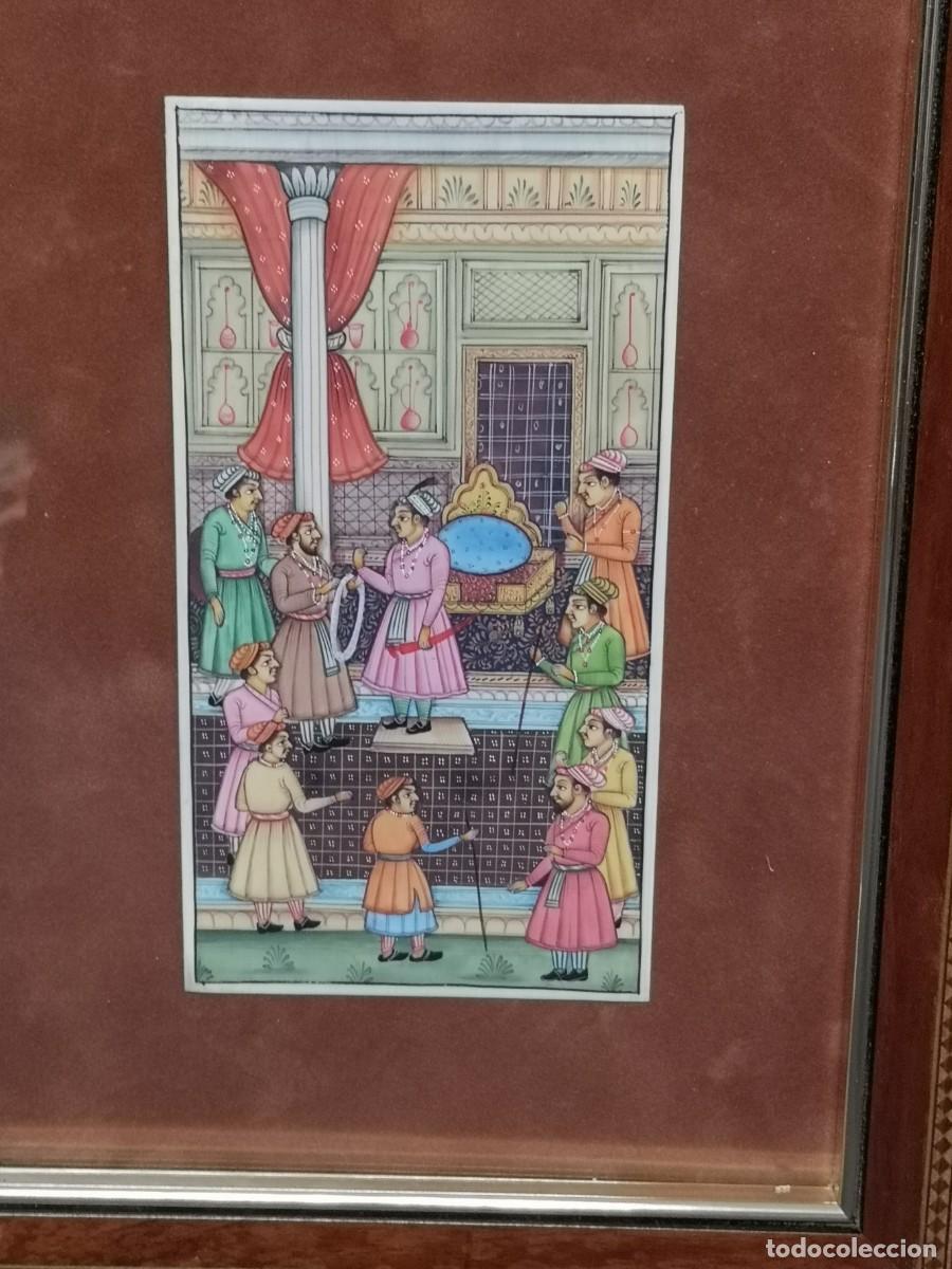 Arte: MINIATURA ANTIGUA SOBRE PLACA - Foto 2
