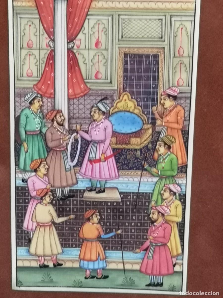 Arte: MINIATURA ANTIGUA SOBRE PLACA - Foto 3