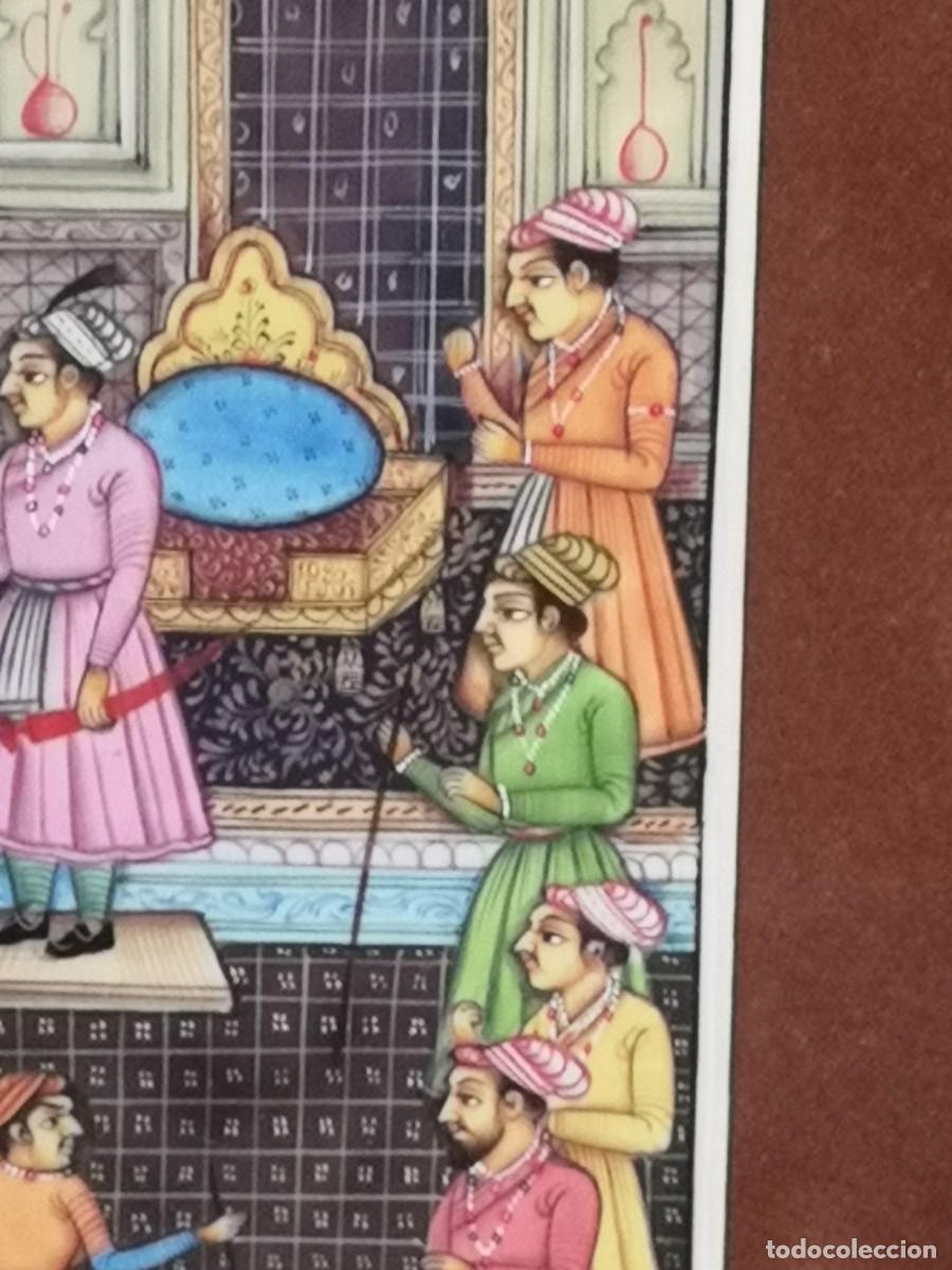 Arte: MINIATURA ANTIGUA SOBRE PLACA - Foto 5