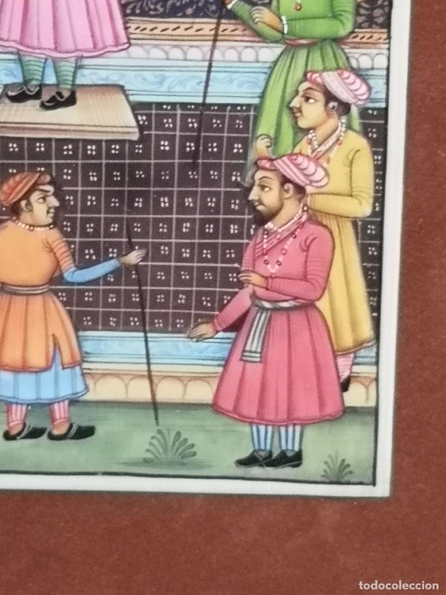 Arte: MINIATURA ANTIGUA SOBRE PLACA - Foto 6