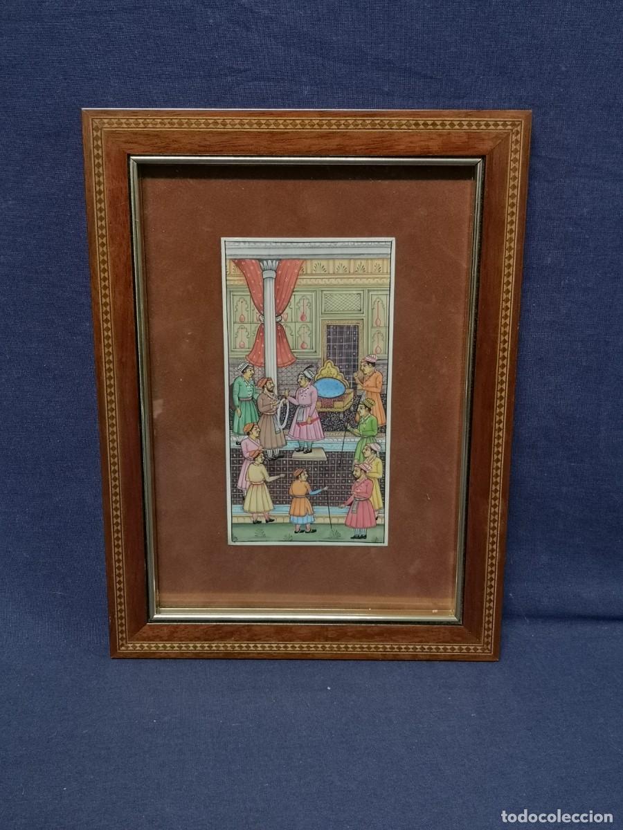 Arte: MINIATURA ANTIGUA SOBRE PLACA - Foto 9