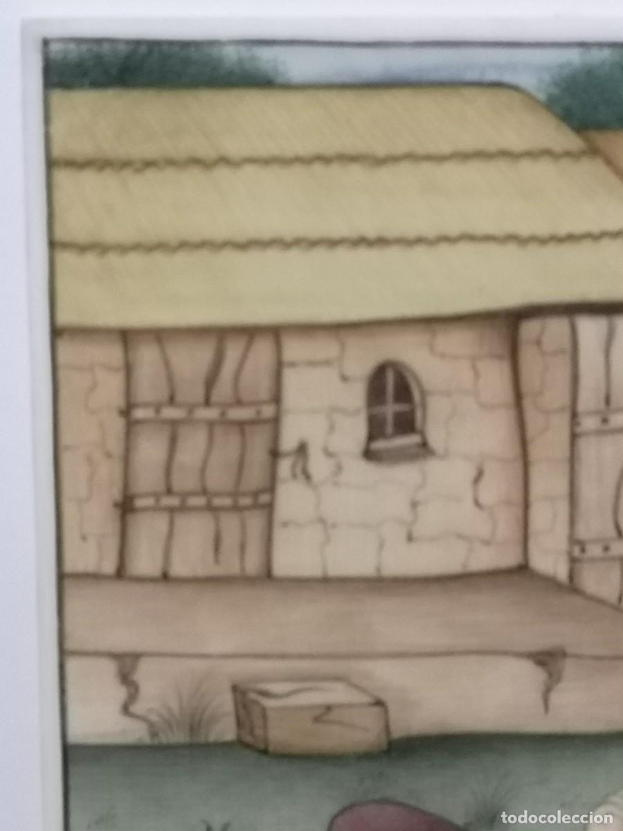 Arte: MINIATURA ANTIGUA SOBRE PLACA - Foto 7