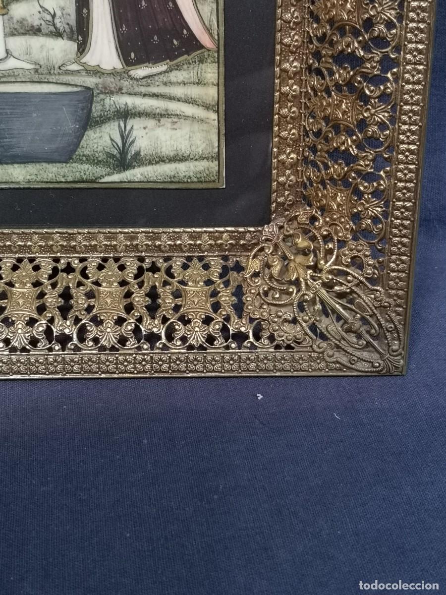 Arte: MINIATURA INDIA SOBRE PLACA - Foto 10