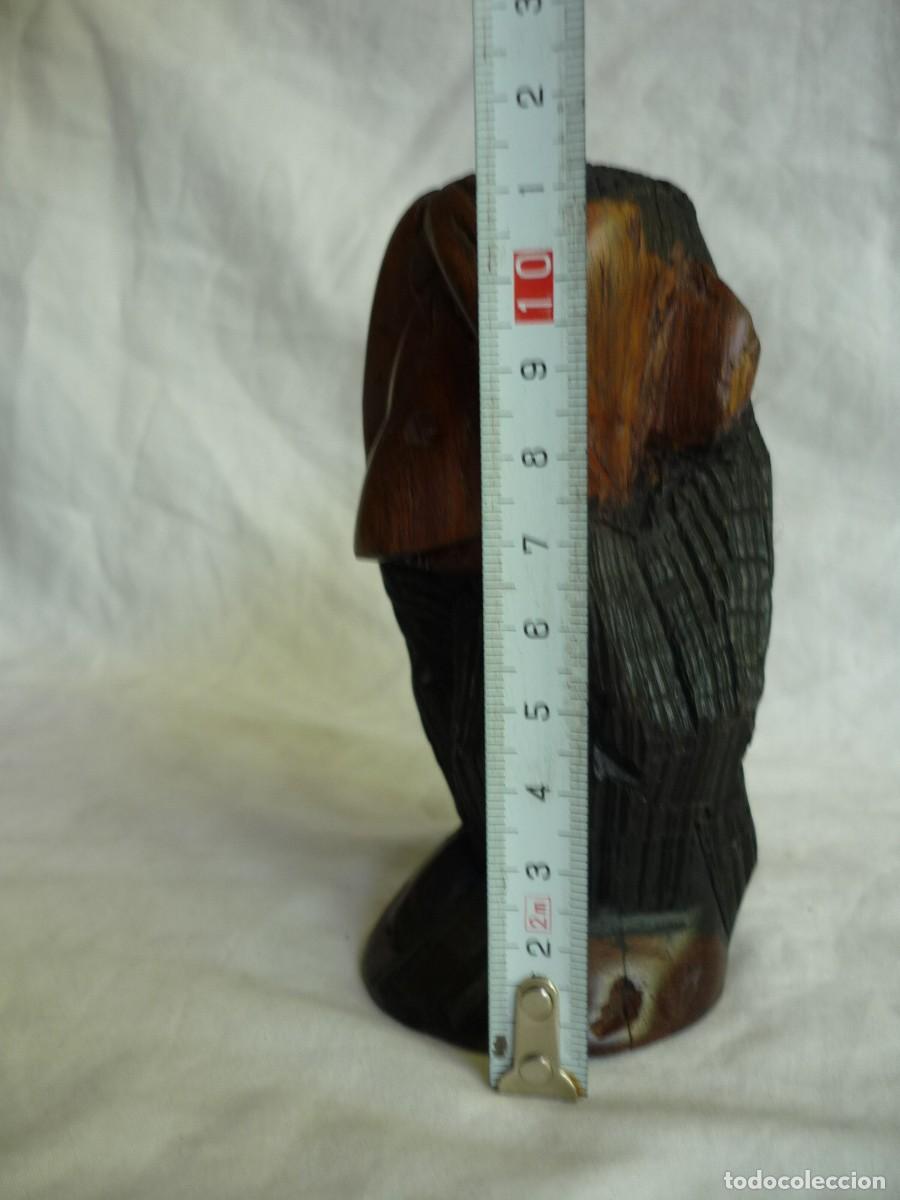 Arte: Figura de mono tallada en madera - Foto 8