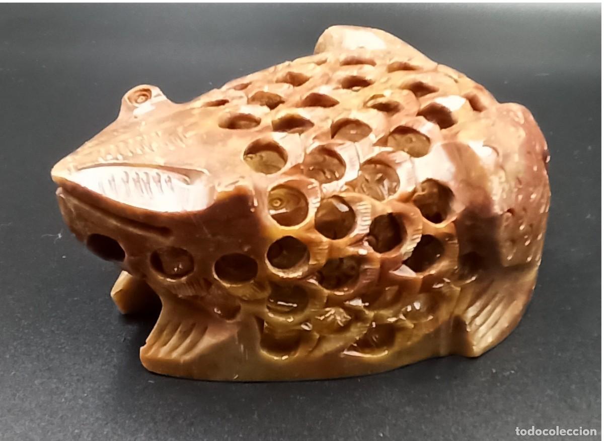 Arte: Rana calada tallada Jasper - Foto 4