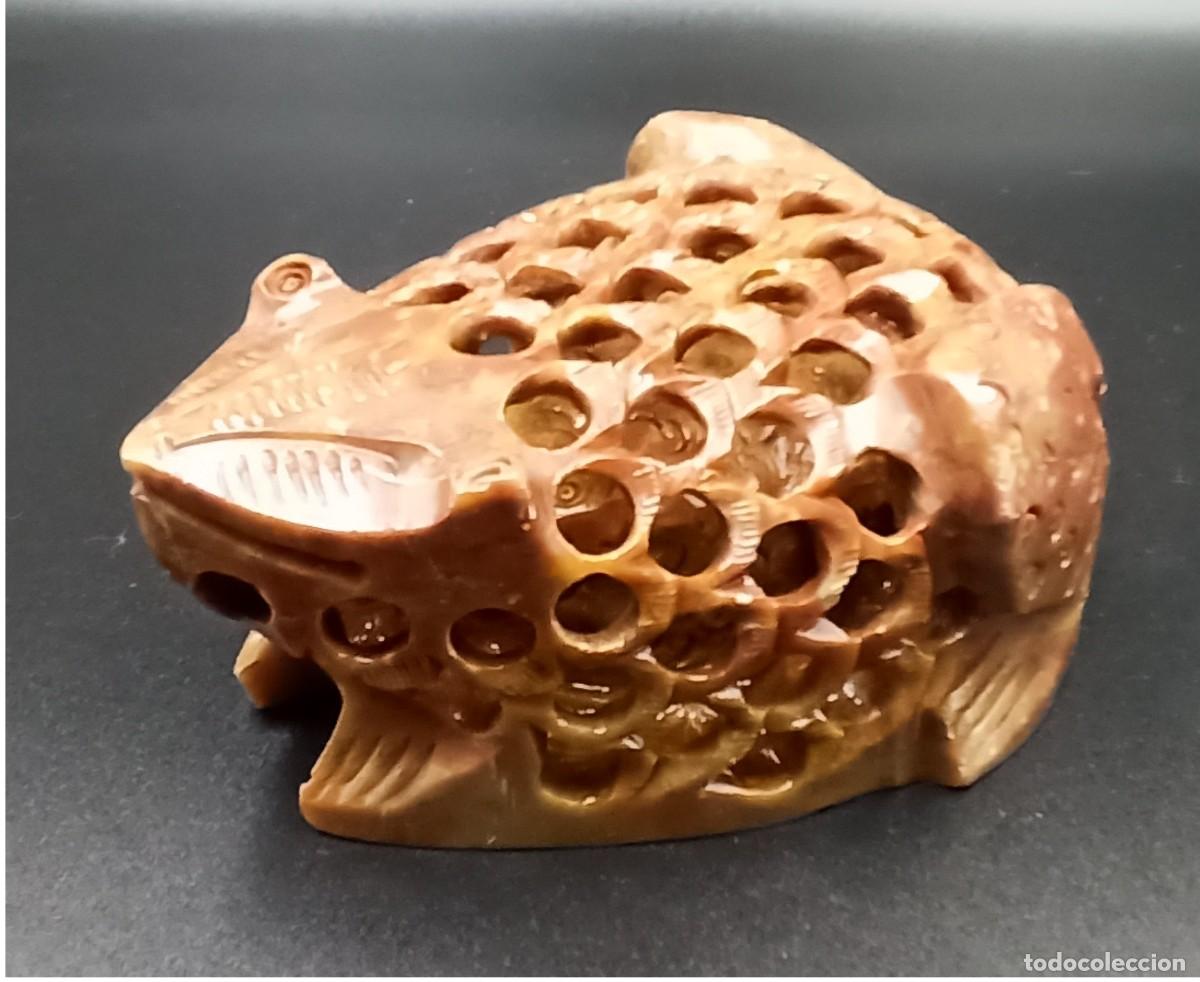 Arte: Rana calada tallada Jasper - Foto 5