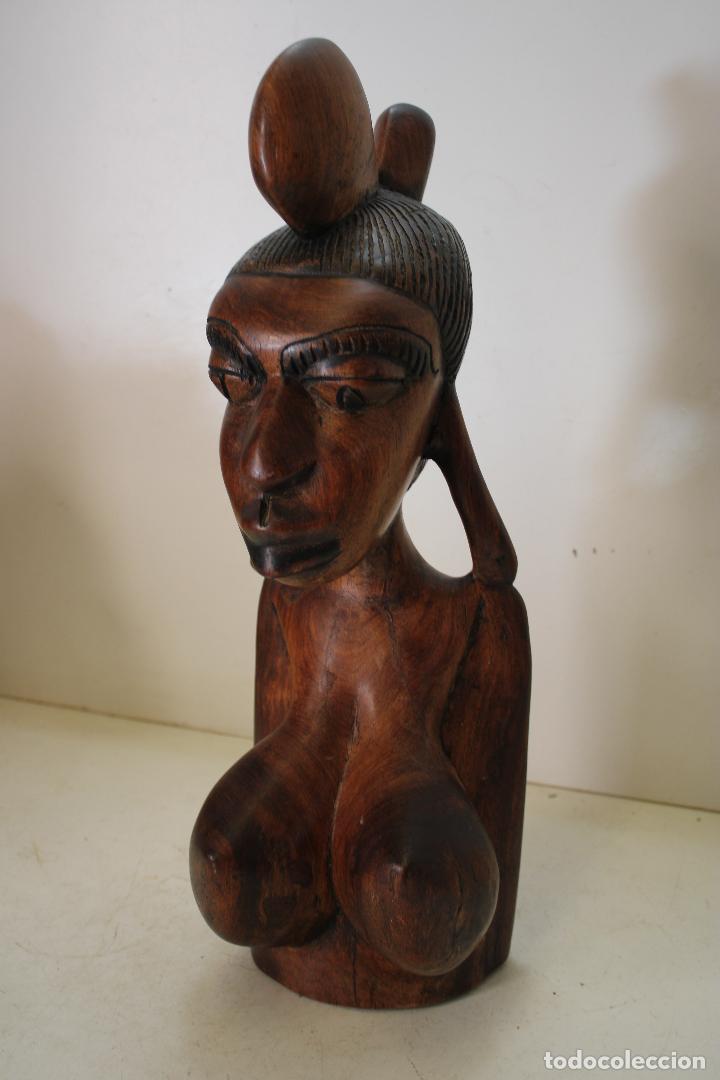Arte: talla mujer africa - Foto 4