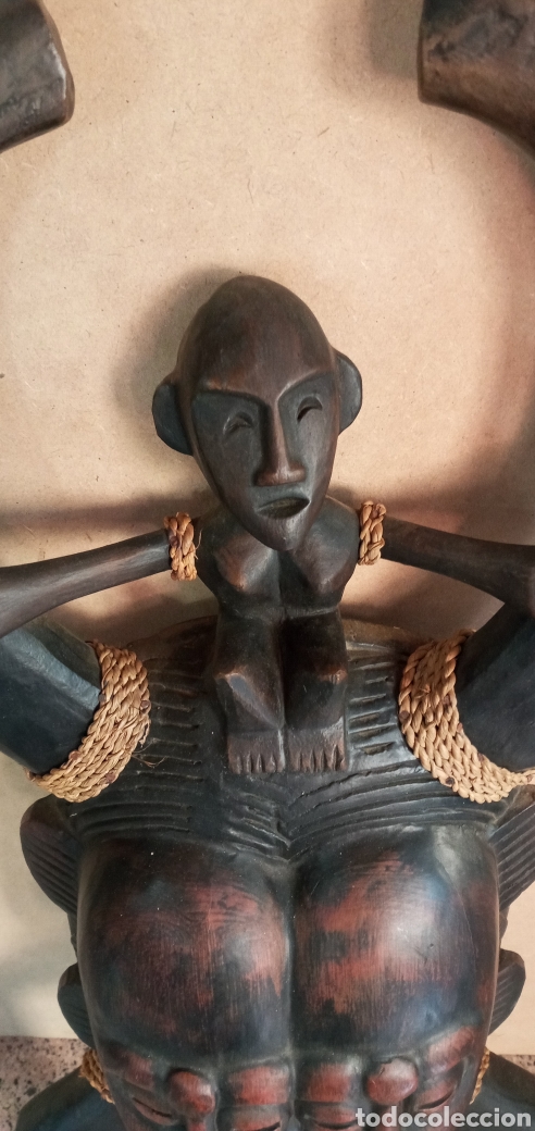 Arte: GRAN MASCRA AFRICANA MADERA DE &Eacute;BANO. - Foto 4