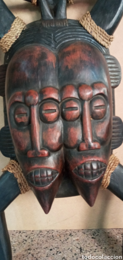 Arte: GRAN MASCRA AFRICANA MADERA DE &Eacute;BANO. - Foto 5