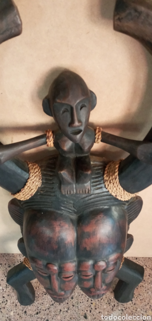 Arte: GRAN MASCRA AFRICANA MADERA DE &Eacute;BANO. - Foto 9