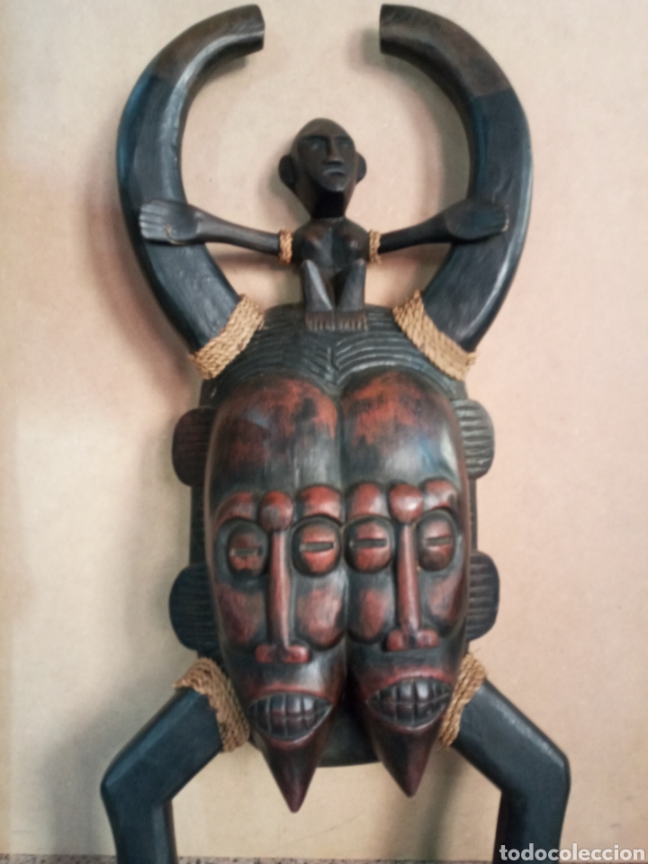 Arte: GRAN MASCRA AFRICANA MADERA DE &Eacute;BANO. - Foto 2