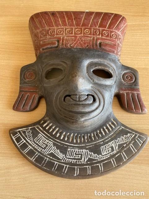Arte: MASCARA AZTECA DE CERAMICA - Foto 2