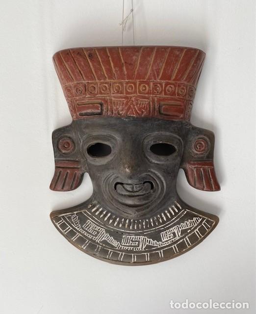 Arte: MASCARA AZTECA DE CERAMICA - Foto 3