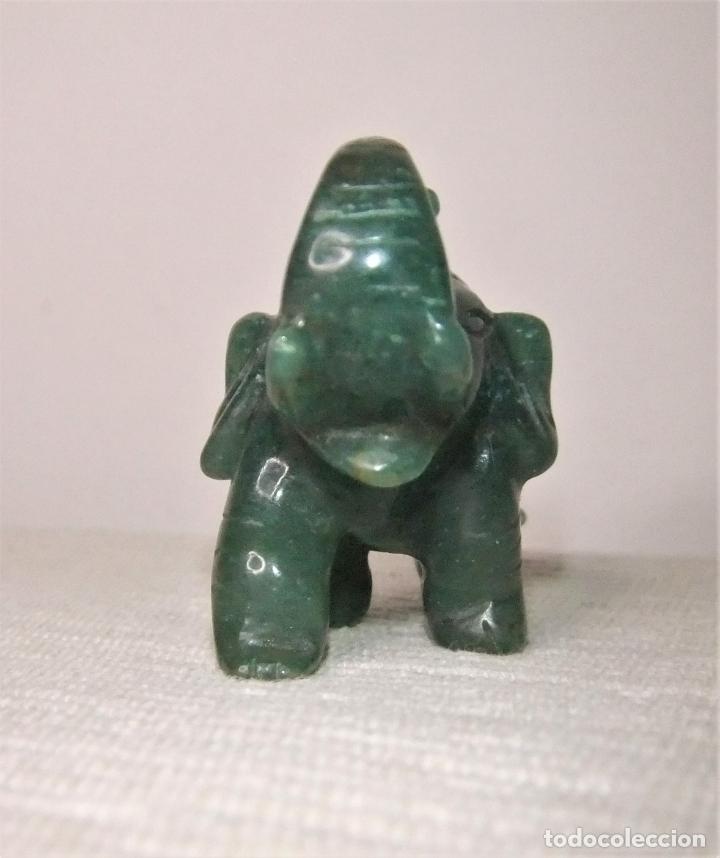 Arte: 2 PEQUE&Ntilde;OS ELEFANTES DE JADE - Foto 10