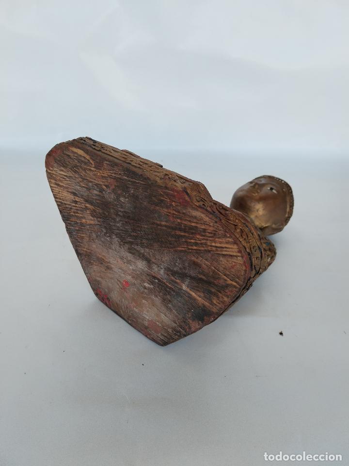 Arte: estatua de buda vintage madera - Foto 3