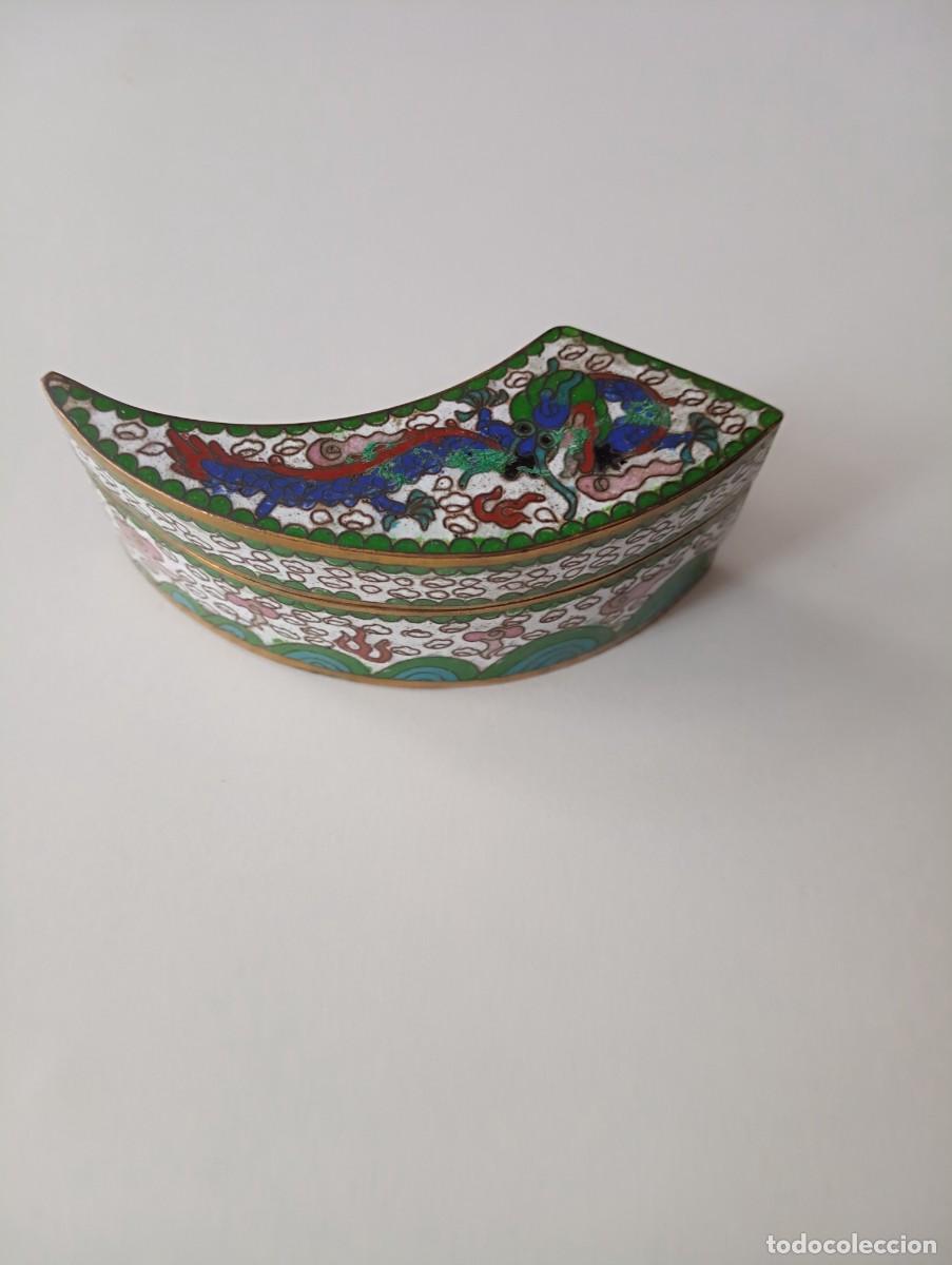 Arte: Inusual garra cloisonne Qing Box - Foto 3