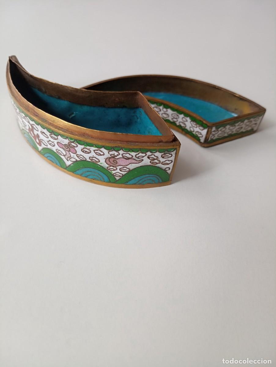 Arte: Inusual garra cloisonne Qing Box - Foto 7
