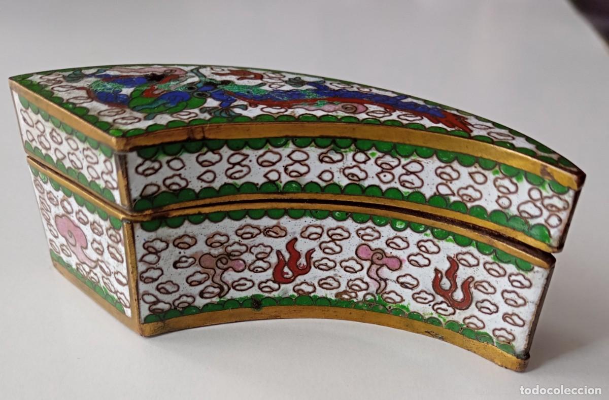 Arte: Inusual garra cloisonne Qing Box - Foto 8