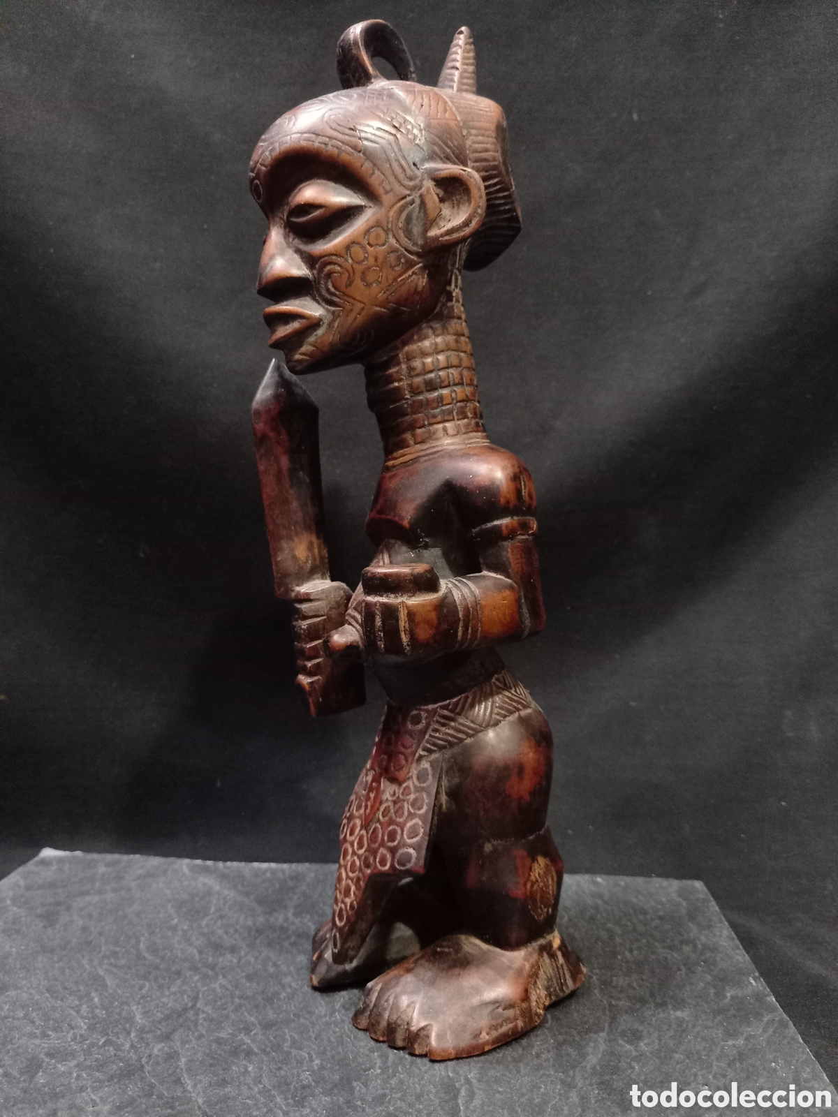 Arte: Estatua africana Lulua Congo 36 cm