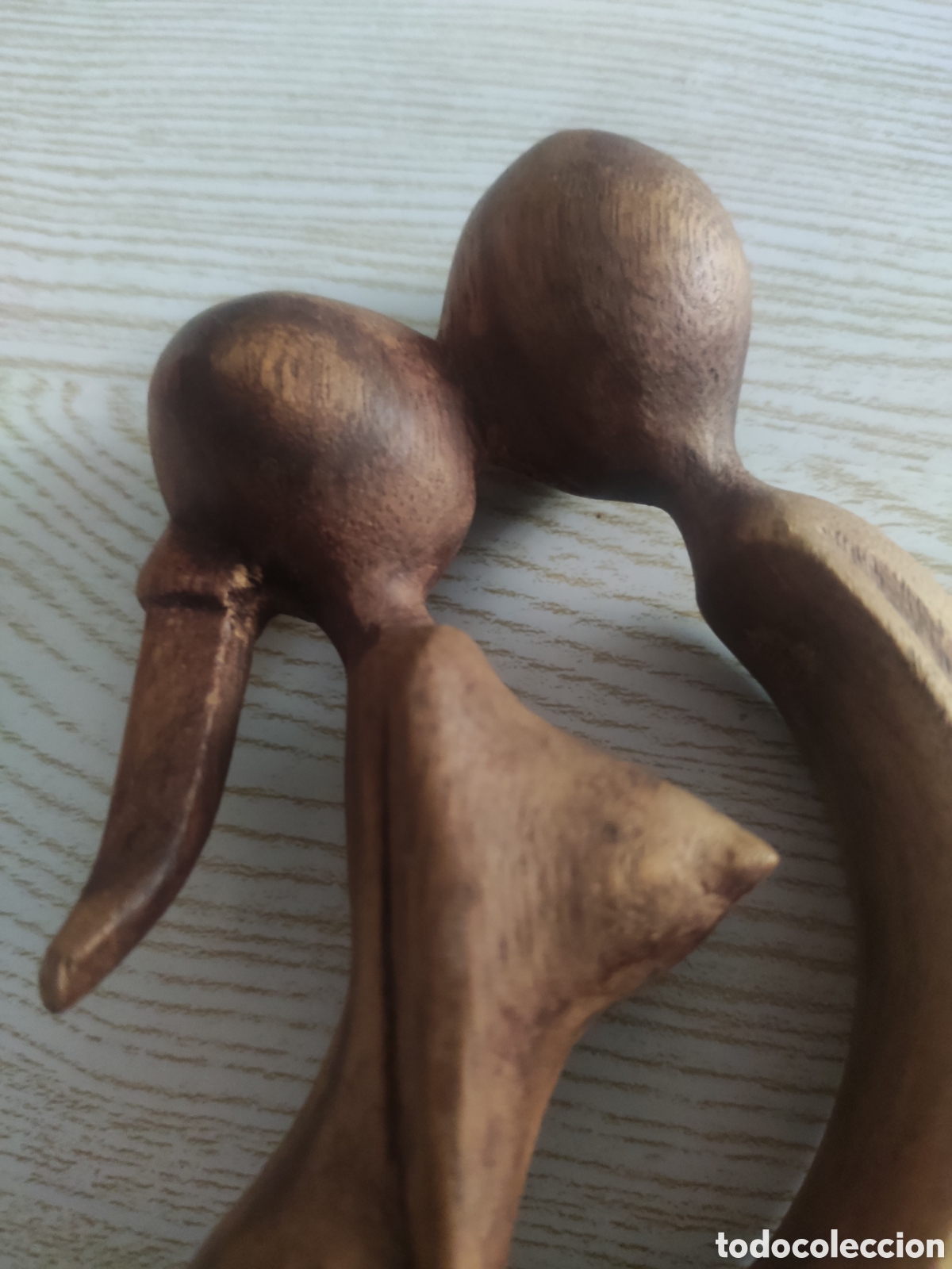 Arte: Talla madera pareja abrazada - Foto 4