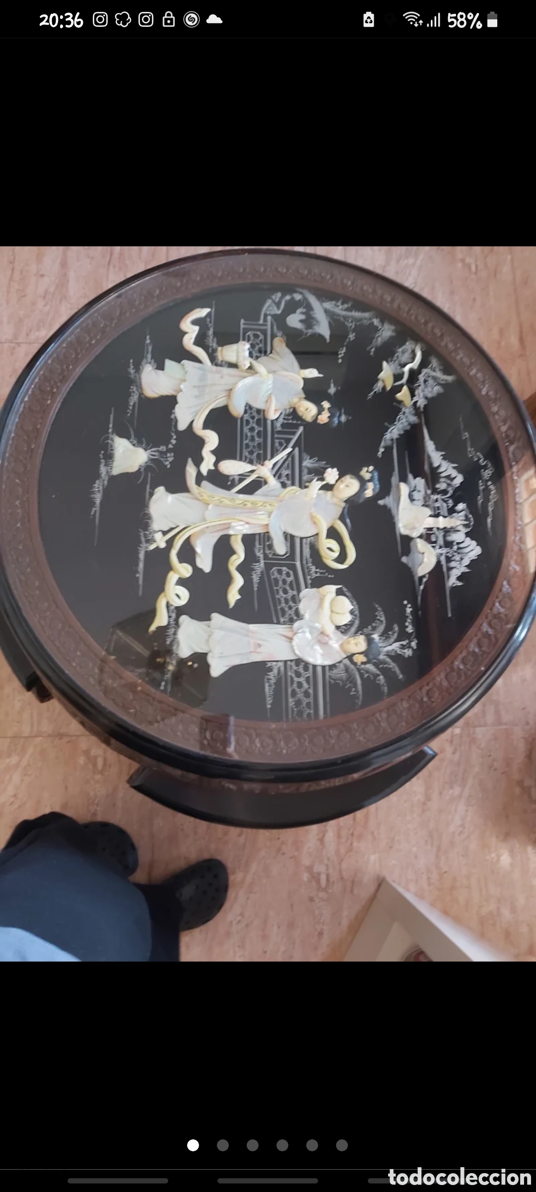 Arte: Mesita sal&oacute;n con taburetes - Foto 5