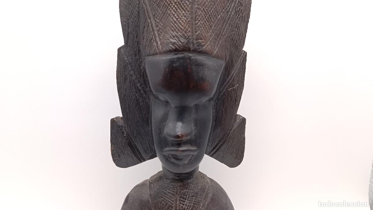 Arte: Busto africano de madera ebanizada - Foto 3