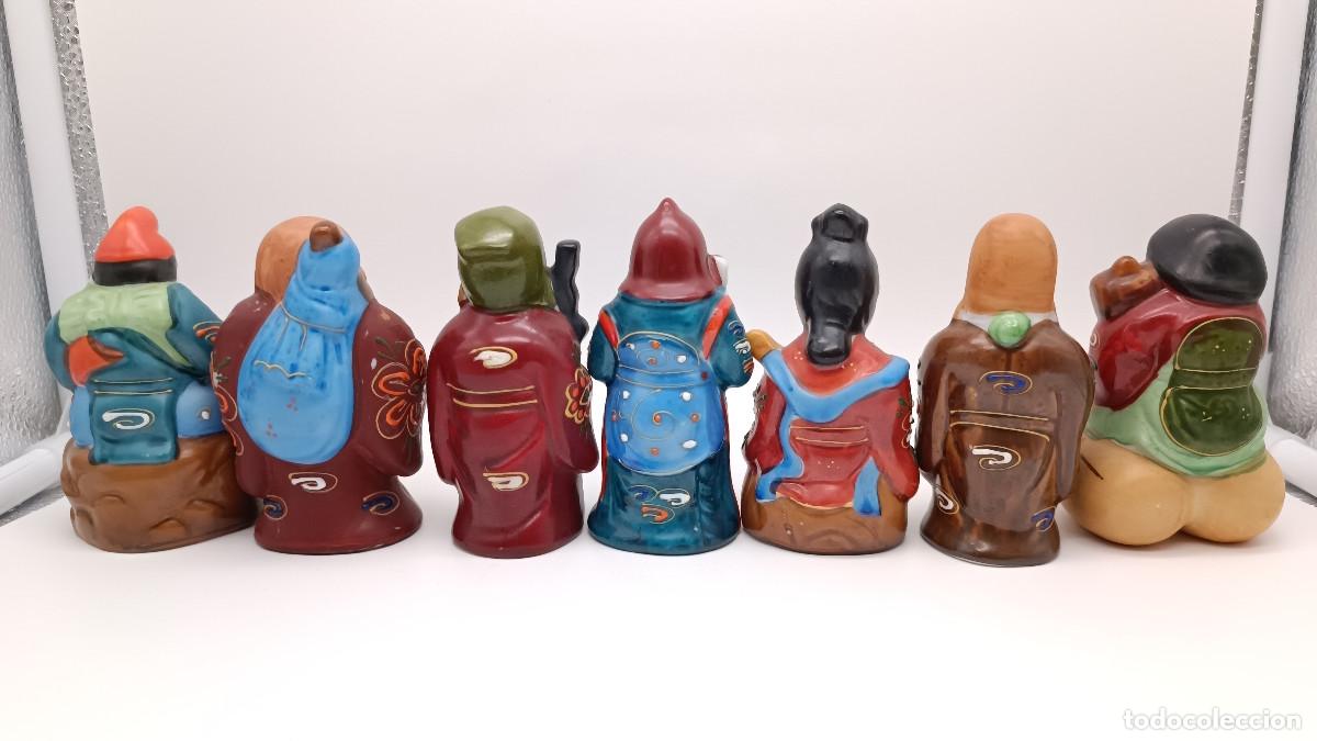 Arte: Conjunto de siete dioses chinos de la suerte - Foto 5