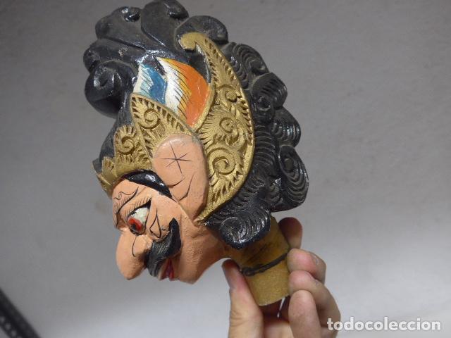 Arte: Antigua gran marioneta de Bali o Java, original, Indonesia. - Foto 4