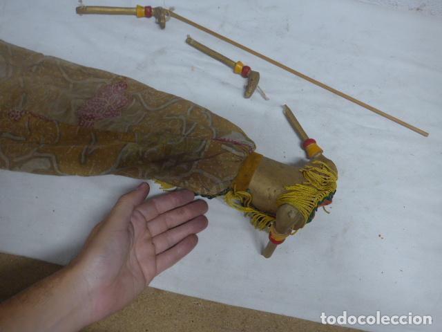 Arte: Antigua gran marioneta de Bali o Java, original, Indonesia. - Foto 11