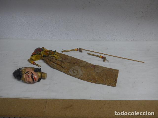 Arte: Antigua gran marioneta de Bali o Java, original, Indonesia. - Foto 1