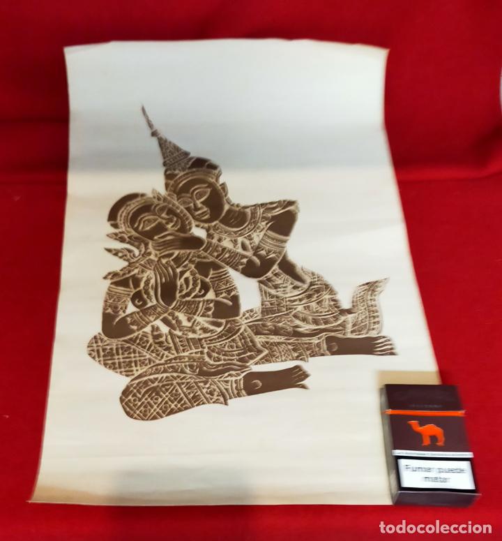 Arte: 2 LAMINAS FIGURAS TAILANDESAS - Foto 5