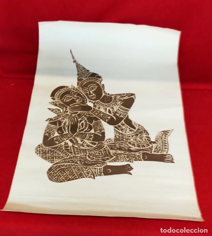 Arte: 2 LAMINAS FIGURAS TAILANDESAS - Foto 6