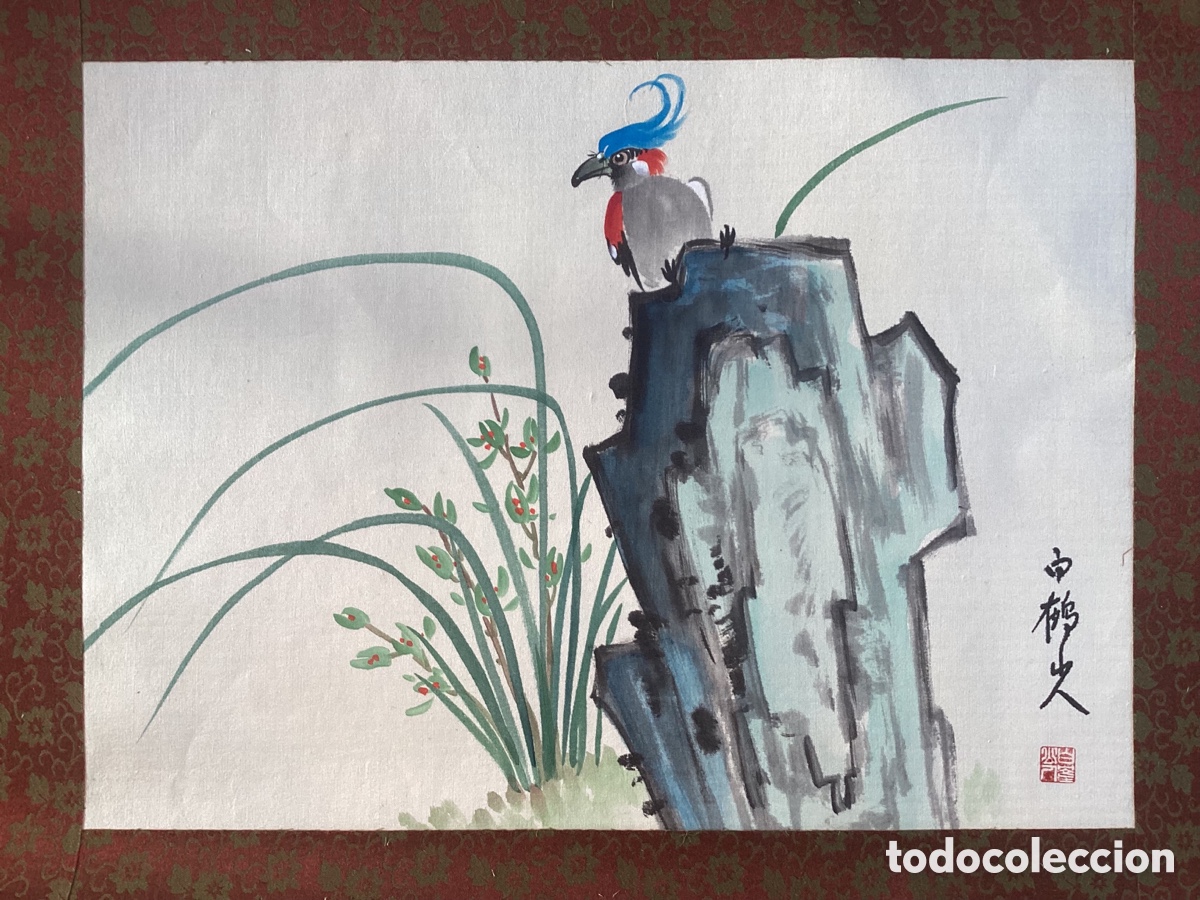 Arte: Seda oriental pintada a mano - Foto 1