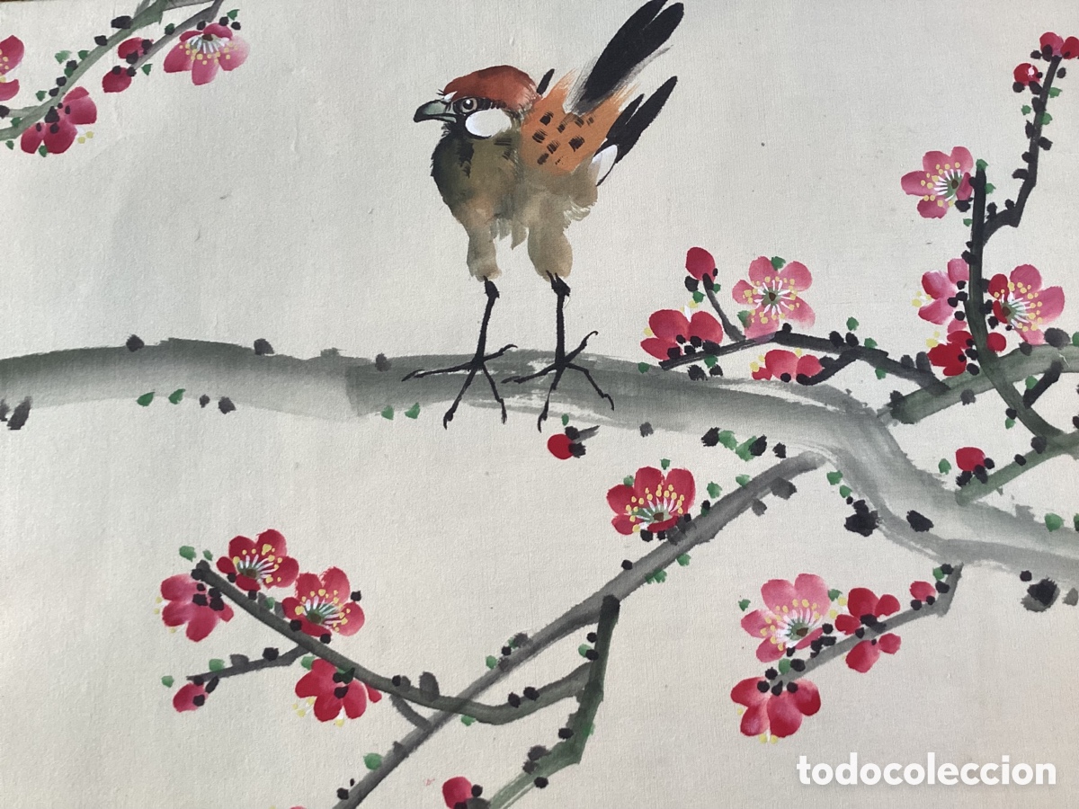 Arte: Seda oriental pintada a mano - Foto 2