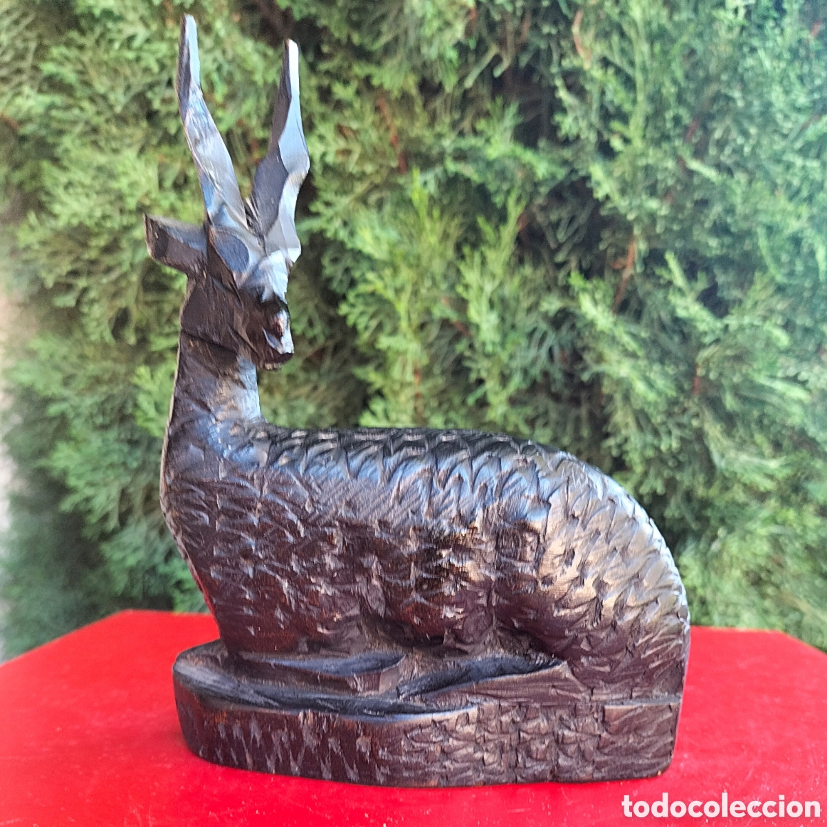 Arte: ANTILOPE DE MADERA TALLADA - KENIA - - Foto 1