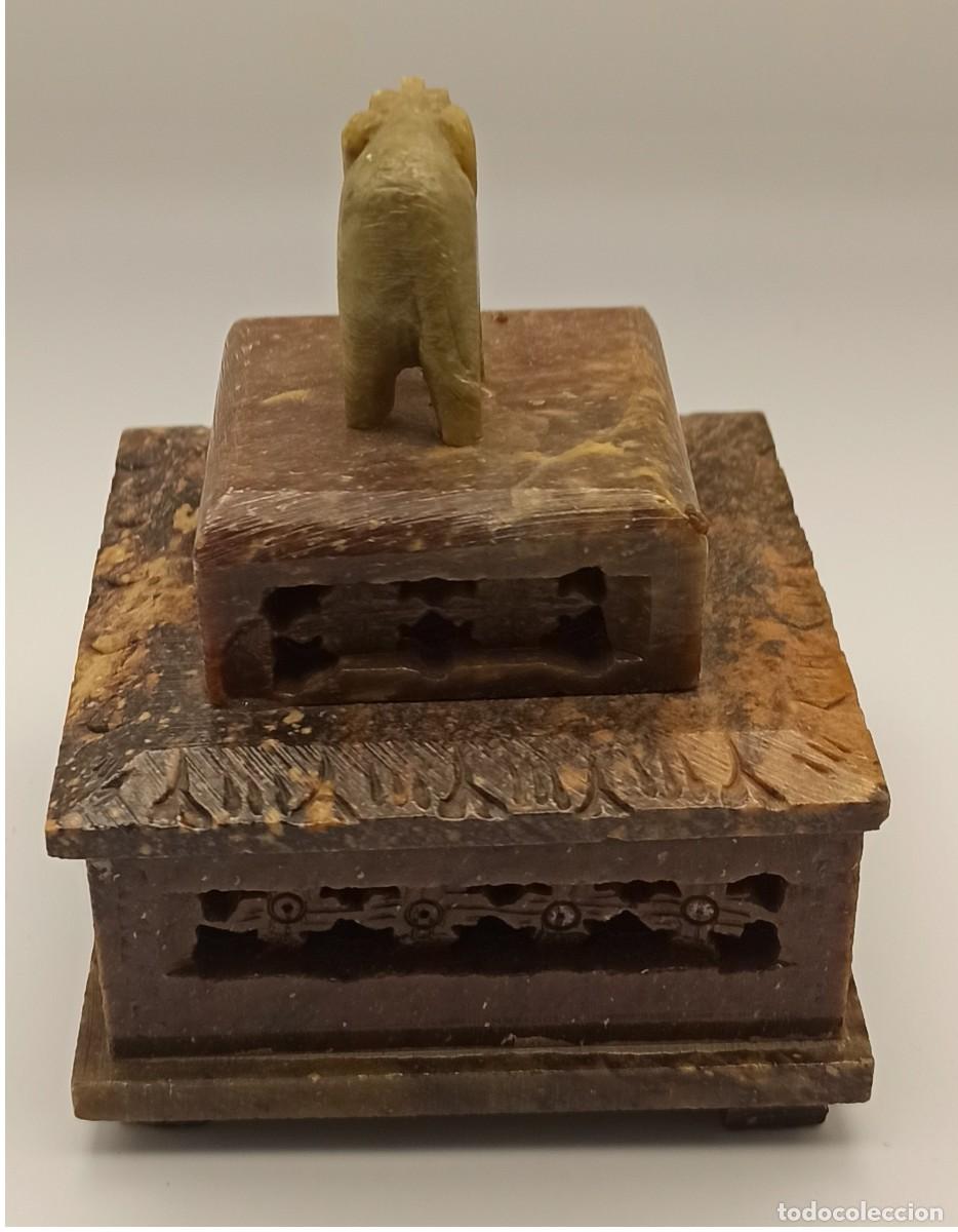 Arte: Caja Jaspe calada con elefante &Oacute;nix - Foto 2
