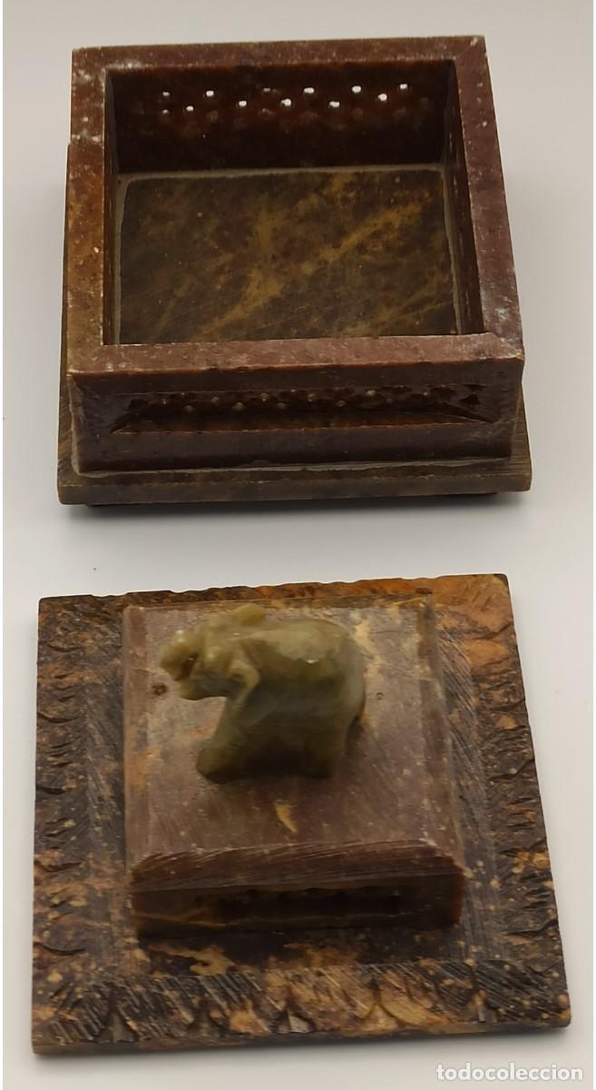 Arte: Caja Jaspe calada con elefante &Oacute;nix - Foto 3