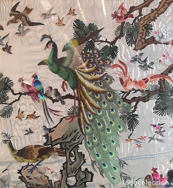 Arte: Cuadro Chino Bordado de Seda - Foto 6