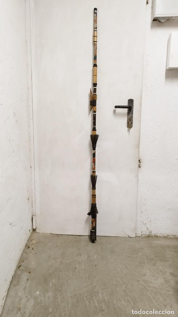 Arte: Antigua Gran Cerbatana,de los Indios de Amazonas 1.76Mts. - Foto 1